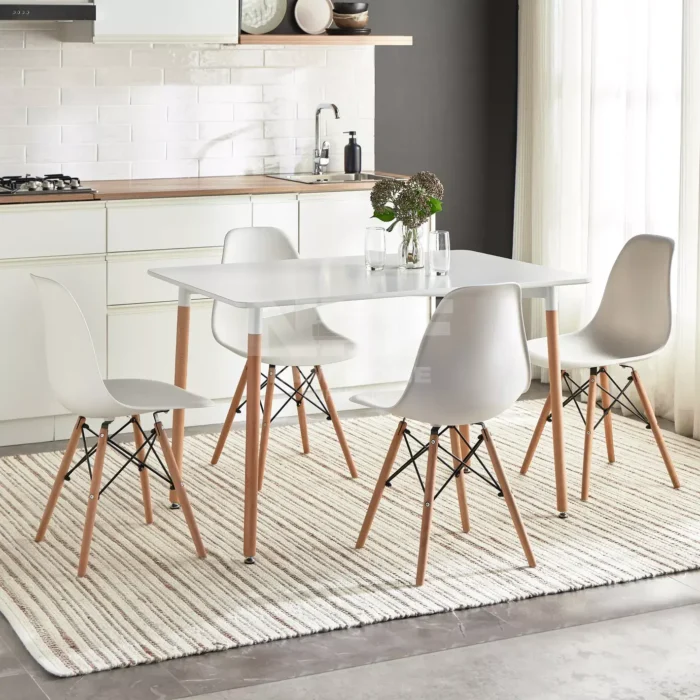 Daphne Contemporary 4-Seater Dining Set - Image 1
