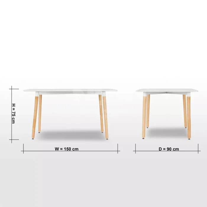 Daphne Spacious 6-Seater Dining Set - Image 8