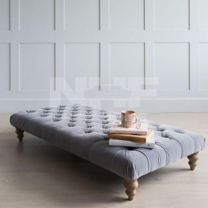 Harry Chic Velvet Ottoman - Image 1