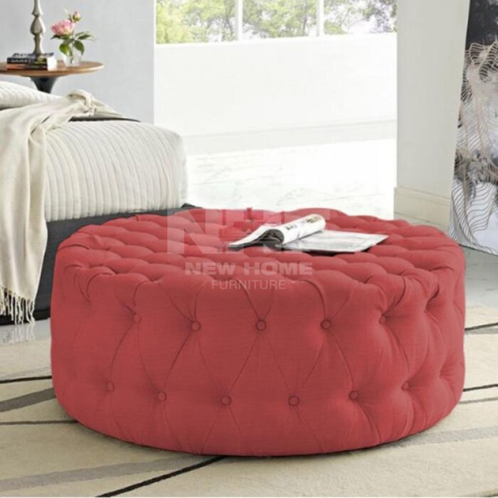 Meridia Elegant Tufted Ottoman - Image 1