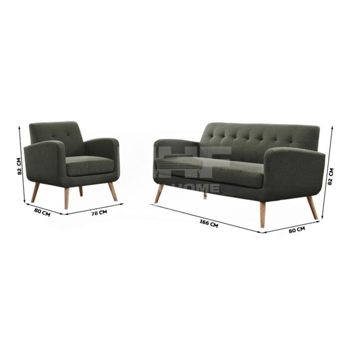 Kervo Modern Luxe 2-pcs Sofa - Image 4