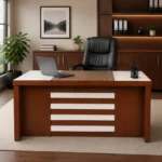 NHF-12862 Office Table 120 × 60 × 75 cm Wooden Executive Computer Desk for Home, Office & Study