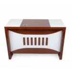 NHF-14882 Office Table W140 × D70 × H75 cm Office Table with Lockable Drawers, Storage Cabinet & Cable Management for Home and Office - Image 2