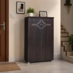 NHF-413 2-Door Shoe Cabinet H124 x L80 x W40 cm, 6 Shelves Shoe Storage Cabinet for Entryway and Home - Image 2