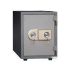 NHF-50-KL Steel Security Safe Beige-Gold.H45xW34.3xD36.8 ,with Dual Key Lock, Compact Fire‑Resistant Safe for Home & Office. - Image 4