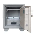 NHF-105-KL Steel Security Safe Beige-Gold, H62xW50xD53 cm, with Dual Key Lock, Fire-Resistant Safe for Home & Office - Image 3