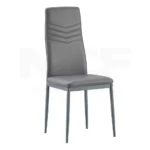 NHF-66 Modern 5-Piece Dining Set, Faux Marble Dining Table with 4 Leatherette Chairs, High-Back Design, Compact Space-Saving - Image 5