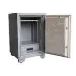 NHF-150-KL Steel Security Safe Beige-Gold, H76.5xW50xD49.5 cm, Fireproof, with Dual Key Lock, for Home & Office - Image 3