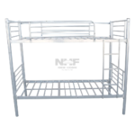 NHF-888-GR Steel Bunk Bed 190 x 100 x 170 cm, Heavy-Duty Metal Frame, Built-in Ladder & Safety Guard Rails, Space-Saving Double Deck Bed - Image 4