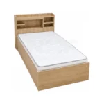 NHF-308 Storage Bed 212 x 89 x 98 cm Integrated Storage Headboard, Clean Modern Finish - Image 2