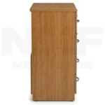 NHF-CD 4 Wooden Chest H90 x W80 x L40 cm 4 Drawer Storage Cabinet Bedroom Dresser - Image 3