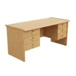 NHF-0002 BH Office Table W160×D60×H75 cm Wooden Office Desk Computer Workstation for Home & Office - Image 3