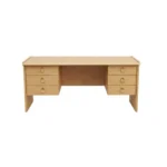 NHF-0002 BH Office Table W160×D60×H75 cm Wooden Office Desk Computer Workstation for Home & Office - Image 2