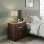NHF-810 Side Table with Drawers H45 x W44 x D40 cm Compact Storage Layout - Image 2