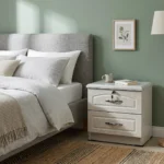 NHF-810 Side Table with Drawers H45 x W44 x D40 cm Compact Storage Layout